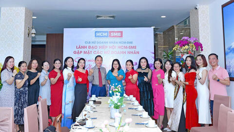 Chủ tịch HCM-SME Phạm Văn Triêm gặp mặt nữ doanh nhân nhân Ngày Quốc tế Phụ nữ 8/3