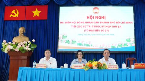 TP. Hồ Chí Minh: Cử tri kiến nghị đẩy nhanh các dự án chống ngập, chỉnh trang hạ tầng đô thị