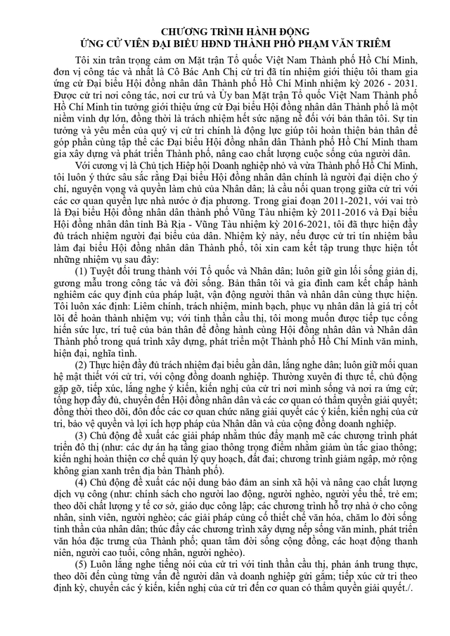 T&oacute;m tắt tiểu sử &ocirc;ng/b&agrave; XXX ứng cử Hội đồng nh&acirc;n d&acirc;n TP. Hồ Ch&iacute; Minh Kh&oacute;a XI - Ảnh 2.